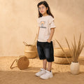 Girls Premium & 100% Cotton T-Shirt & Soft Denim Shorts