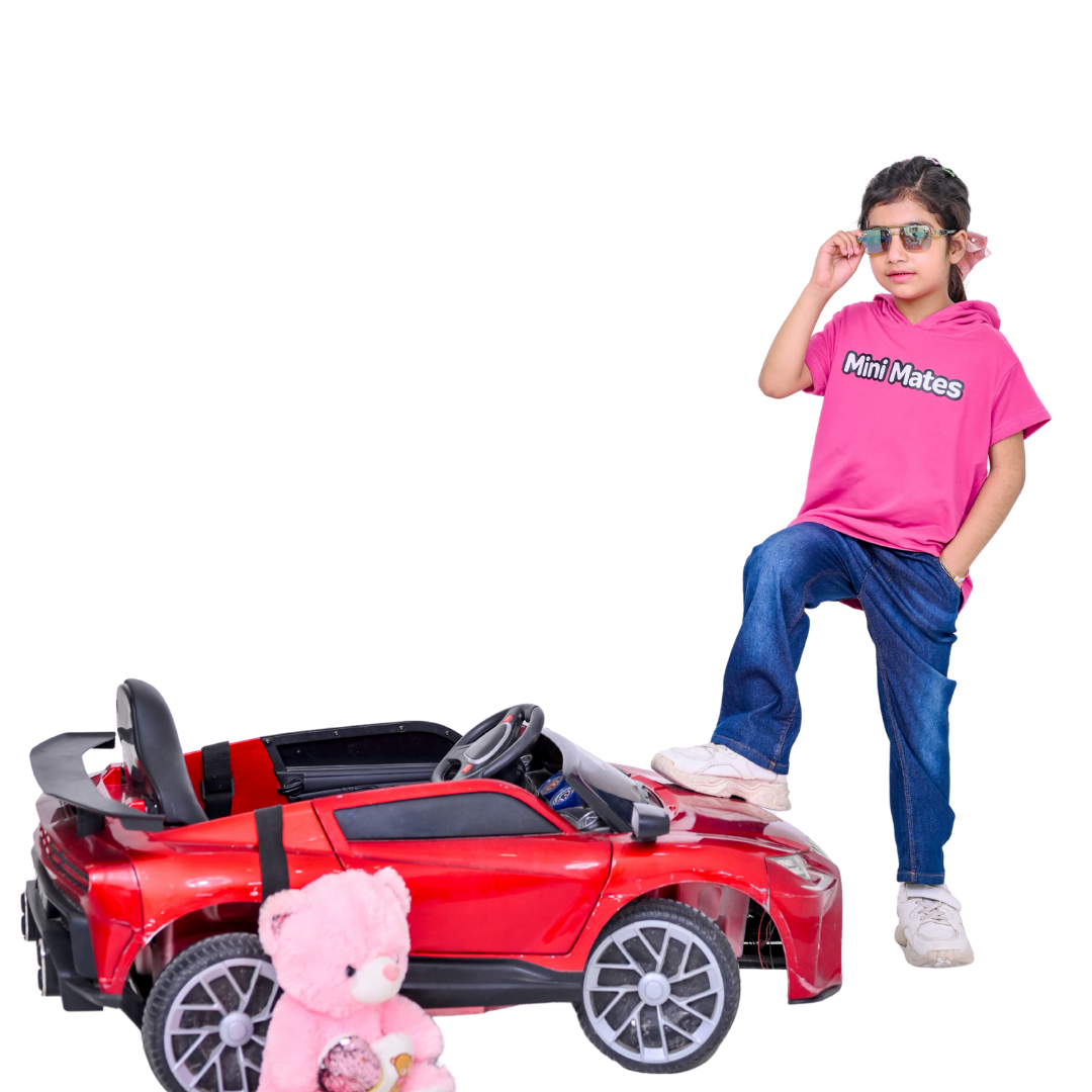 Mini Mates Girls' 2-Piece Hooded T-Shirt & Denim Jeans Set