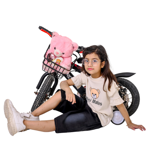 Girls Premium & 100% Cotton T-Shirt & Soft Denim Shorts
